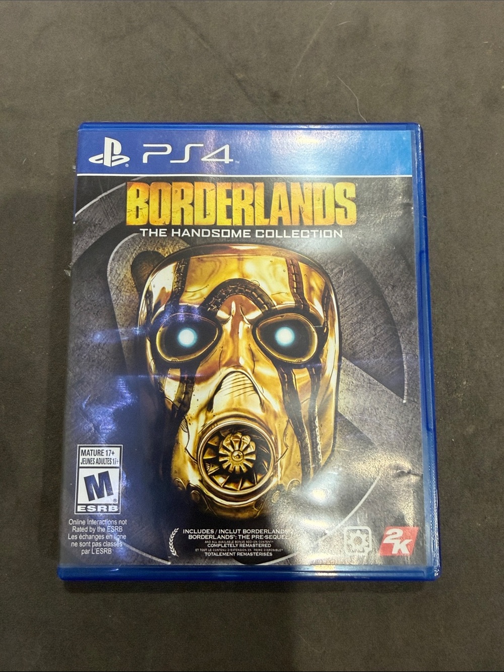 Sony PS4 Borderlands The Handsome Collection - Gold and Blue Cover